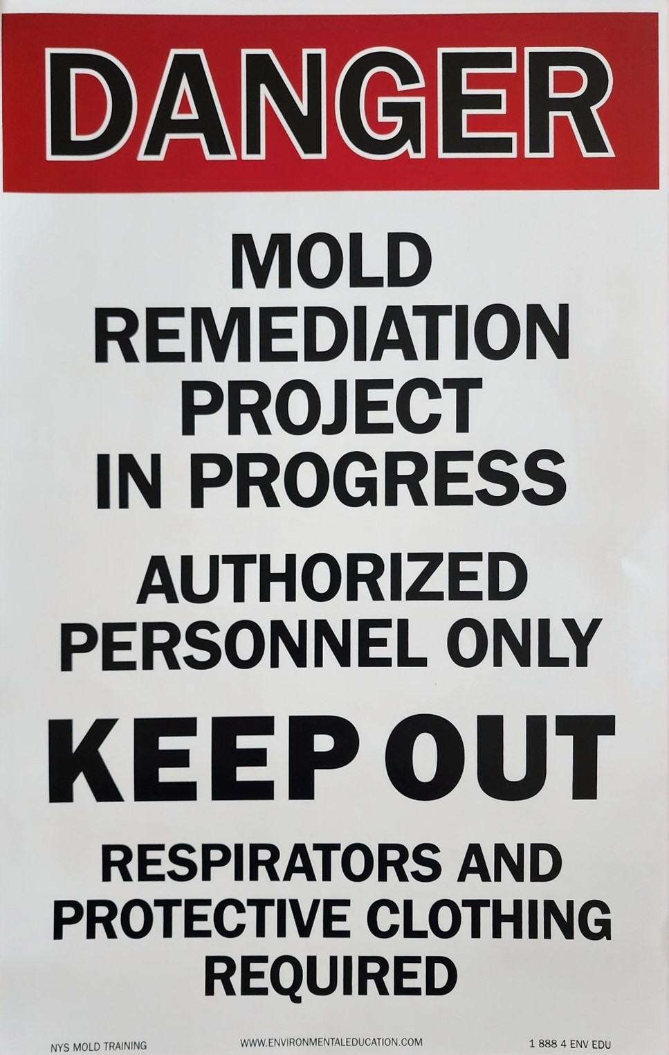 Mold Warning Sign (20 pk)